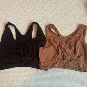 Black and Brown Sports Bras